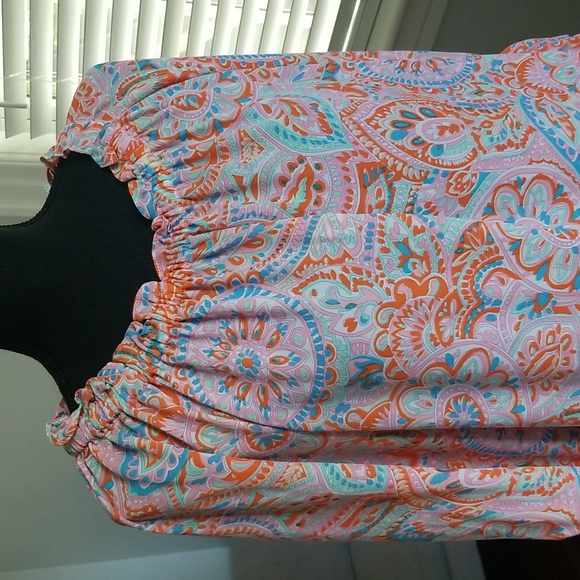 Talbots Paisley Ruffle Blouse - Picture 2 of 5